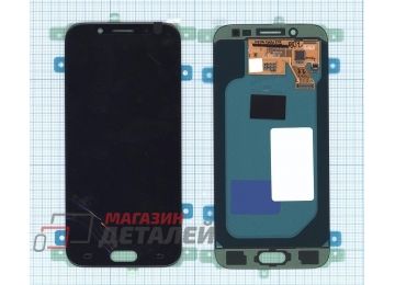 Дисплей (экран) в сборе с тачскрином для Samsung Galaxy J5 (2017) SM-J530F черный (TFT-совместимый с регулировкой яркости, тонкий)