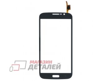 Сенсорное стекло (тачскрин) для Samsung i9152 Galaxy Mega 5.8 синее (черное)