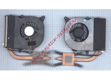 Система охлаждения (радиатор) в сборе с вентилятором для ноутбука Asus F6E, F6E-1A