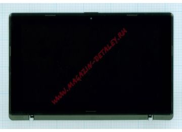 Экран в сборе для Asus X200LA черный с рамкой