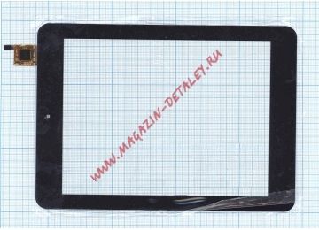Сенсорное стекло (тачскрин) QSD E-C8015-01 для Digma iDsQ8 черный