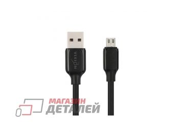 Кабель USB VIXION (K28m) 3,5A microUSB 1м (черный)