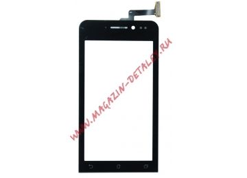 Сенсорное стекло (тачскрин) для Asus ZenFone 4 (A450CG) черное