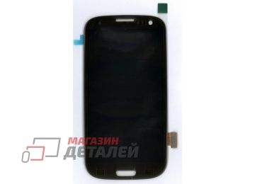 Дисплей (экран) в сборе с тачскрином для Samsung Galaxy S3 GT-I9300 коричневый
