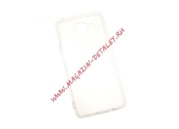 Силиконовый чехол для Samsung Galaxy A3 2016 TPU+PC Case жесткий контур, Прозрачный