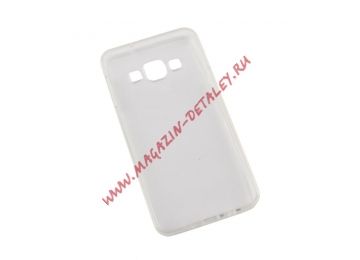 Силиконовый чехол для Samsung Galaxy A3 TPU+PC Case жесткий контур, прозрачный