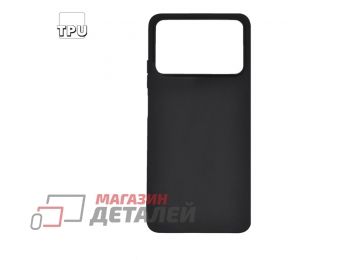 Силиконовый чехол "LP" для Xiaomi POCO X4 Pro 5G TPU черный непрозрачный