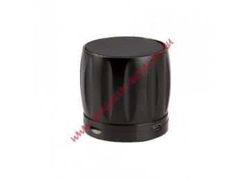 Bluetooth колонка S13 металлический корпус, черная, коробка