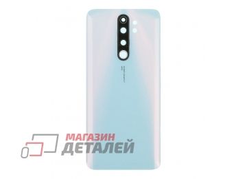 Задняя крышка для Xiaomi Redmi Note 8 Pro со стеклом камеры (белый)