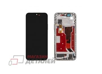 Дисплей (экран) в сборе с тачскрином для Huawei Nova 11, 12s (FOA-LX9) черный с рамкой (Premium LCD)