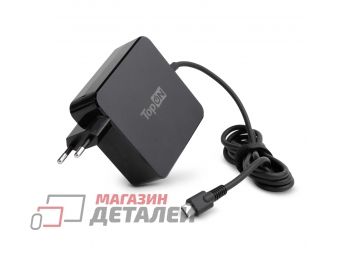 Блок питания (сетевой адаптер) TopON TOP-HP100Q для HP 100W Type-C, Power Delivery, Quick Charge 3.0, черный в розетку (180 см)