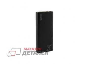 Универсальный внешний аккумулятор "LP" "Metal Series" 20000mah Li-Pol 2хUSB выхода 2,1А + 2,1А черный