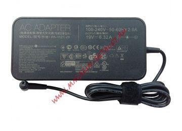 Блок питания (сетевой адаптер) для ноутбуков Asus 19V 6.32A 120W 6.0x3.7 мм черный slim, без сетевого кабеля Premium