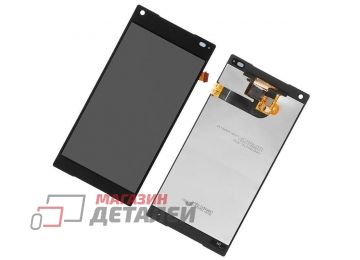 Дисплей (экран) в сборе с тачскрином для Sony Xperia Z5 Compact черный