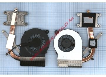 Система охлаждения (радиатор) в сборе с вентилятором для ноутбука HP CQ42, G42, G62 (Intel, встроенная видеокарта)