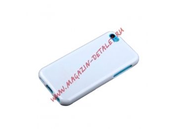 Силиконовый чехол TPU ACQUA Lipstick для Apple iPhone 5C белый