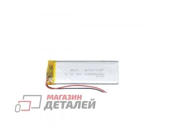 Аккумулятор универсальный 4.2x27x73 мм 3.8V 1000mAh Li-Pol (2 pin)