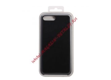 Силиконовый чехол Silicone Case для Apple iPhone 7 Plus черный