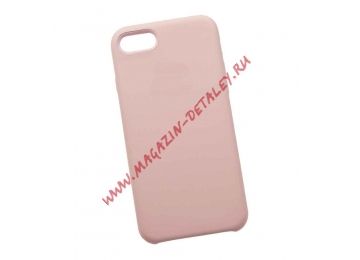 Силиконовый чехол Silicone Case для Apple iPhone 7 розовый