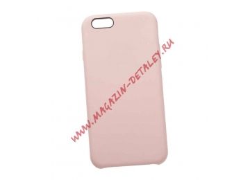Силиконовый чехол Silicone Case для Apple iPhone 6, 6s розовый