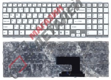 Клавиатура для ноутбука Sony Vaio VPC-EE белая без рамки