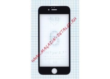 Защитное стекло 4D для Apple iPhone 6, 6S черное