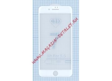 Защитное стекло 4D для Apple iPhone 7 Plus белое