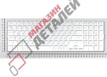 Клавиатура для ноутбука Acer Aspire 5943 5943G 8943 серебристая