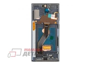 Дисплей (экран) в сборе с тачскрином для Samsung Galaxy Note 10 Plus SM-N975 CK Soft черный с рамкой (OLED)