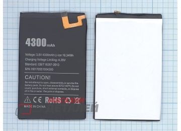 Аккумуляторная батарея (аккумулятор) BAT16514300 для Doogee Y6 Max 3,8V 4300mAh
