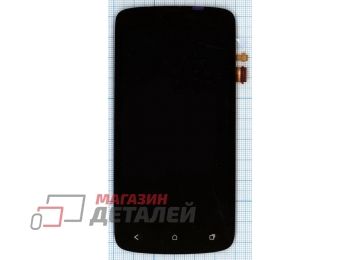 Дисплей (экран) в сборе с тачскрином для HTC One S черный AAA