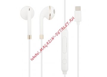 Гарнитура HOCO L8 Type-C Earphones (белая)