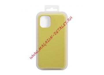 Силиконовый чехол для iPhone 11 Pro "Silicone Case" (пыльно-желтый) 51