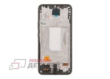 Дисплей (экран) в сборе с тачскрином для Samsung Galaxy A34 SM-A346 черный с рамкой (Incell)