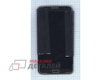 Дисплей (экран) в сборе с тачскрином для Samsung Galaxy Note 3 SM-N9000 черный с золотистой рамкой