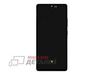 Дисплей (экран) в сборе с тачскрином для Samsung Galaxy S10 Lite SM-G770 черный с рамкой FLYCDI OLED