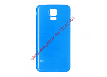 Задняя крышка аккумулятора для Samsung Galaxy S5 G900 синяя матовая