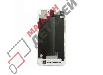 Задняя крышка аккумулятора для iPhone 4S с кристаллом белая, пакет