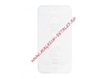 Защитное стекло HOCO F. A. F. S. S. G. 2,5D для iPhone 7 Plus/8 Plus (G1) рамка 0,33 мм (белое)