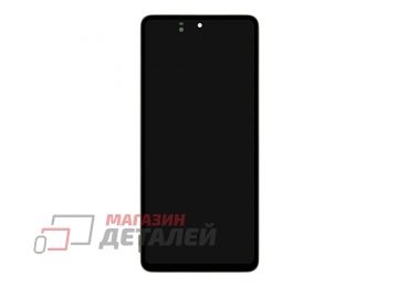 Дисплей (экран) в сборе с тачскрином для Samsung Galaxy M51 SM-M515 черный с рамкой OLED Full Size