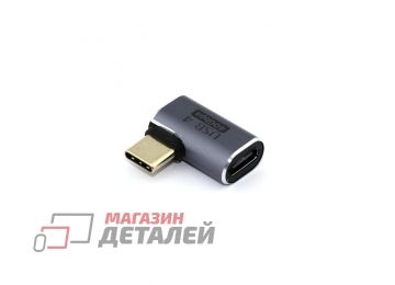 Переходник USB 4 Type C (f)-(m) угловой тип 2