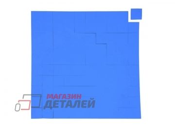 Термопрокладка клейкая 100x100x1 мм blue