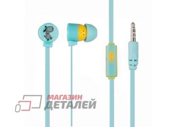 Гарнитура Kawaii im-200 голубая, коробка