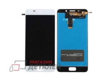Дисплей (экран) в сборе с тачскрином для Asus ZenFone 3S Max ZC521TL белый