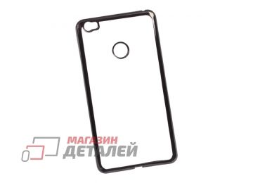Силиконовый чехол LP для Xiaomi Mi Max прозрачный с черной хром рамкой TPU