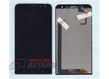Дисплей (экран) в сборе с тачскрином для Asus ZenFone 2 Laser ZE600KL черный