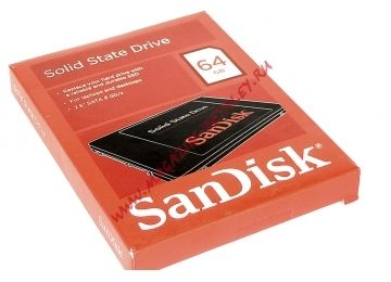 Жесткий диск 2.5" SANDISK SDSSDP-064G-G25, 64Гб, SSD, SATA III