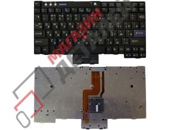Клавиатура для ноутбука Lenovo IBM ThinkPad X60 X60S X60T черная с трекпойнтом