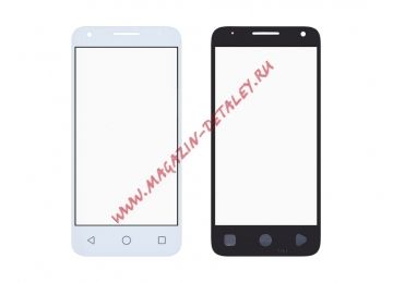 Стекло для переклейки Alcatel OT-4027D, 5017D, 5019D, 5017X PIXI 3 (4.5") (белый)