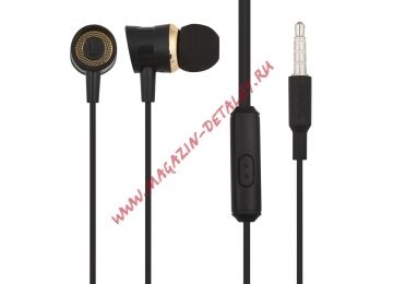 Гарнитура HOCO M37 Pleasant Sound Universal Earphones With Microphone (черная)